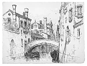 Rio San Giacomo, Venice by Andrew Fisher Bunner