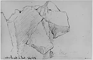 Rock Study, 1871 (from Sketchbook) by Daniel Huntington
