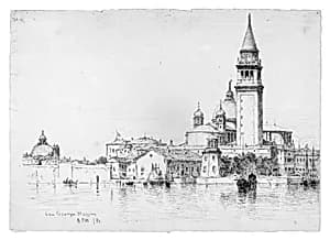 San Giorgio Maggiore, Venice by Andrew Fisher Bunner