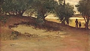 Sand Bank with Willows, Magnolia by William Morris Hunt