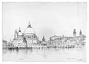 Santa Maria della Salute, Venice by Andrew Fisher Bunner