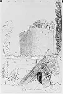 Seven Towers (from Sketchbook) by Mary Newbold Sargent