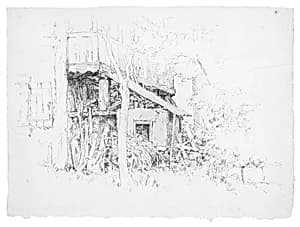 Sheet of a Ruined Shed, Germany by Andrew Fisher Bunner