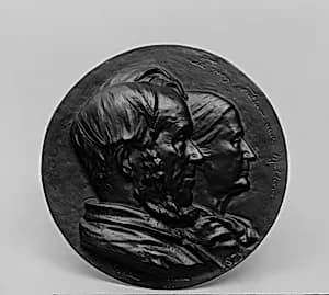 The Artist's Father and Mother by Olin Levi Warner
