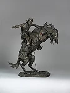 The Broncho Buster by Frederic Remington