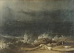 The Deluge towards Its Close by Joshua Shaw|Washington Allston