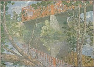 The Red Bridge by Julian Alden Weir