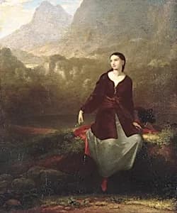 The Spanish Girl in Reverie by Washington Allston
