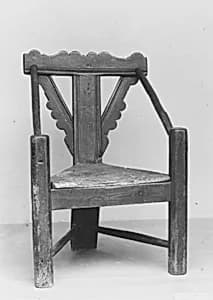 Three-legged Armchair by Unknown Artist