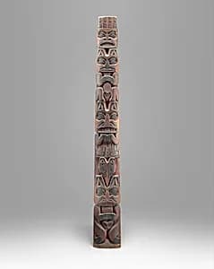 Totem Pole Model by Unknown Artist