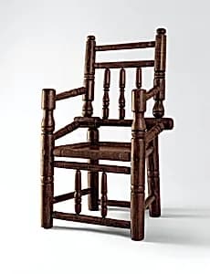 Turned armchair by Unknown Artist