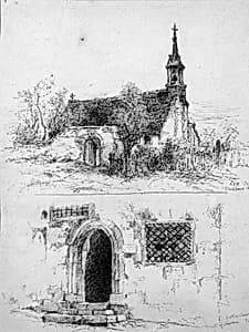 Two Sketches of Rothenburg, Germany by Andrew Fisher Bunner