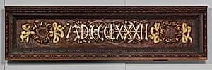 Vanderbilt Mantelpiece date panel