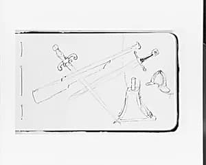 Weapons and Accessories (from Sketchbook) by Albert Bierstadt