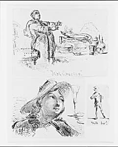 Well Sir! (from Sketchbook) by James McNeill Whistler