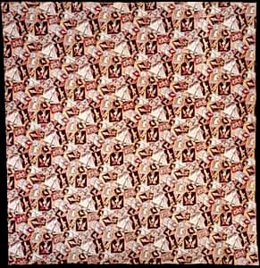 Wholecloth quilt by Unknown Artist
