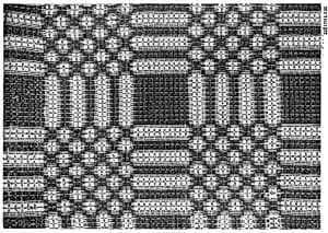 Woven Coverlet Sample by Unknown Artist