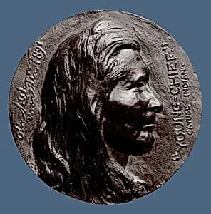 Young Chief, Cayuse Indian by Olin Levi Warner