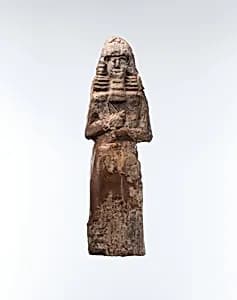 Bearded warrior holding a spear by Unknown Artist