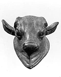 Cauldron attachment: bull's head by Unknown Artist
