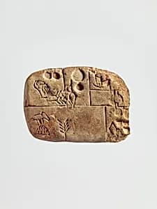 Cuneiform tablet: administrative account concerning the distribution of barley and emmer by Unknown Artist
