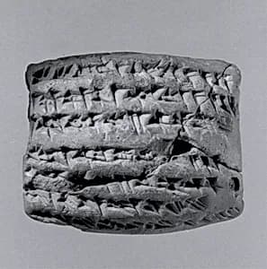 Cuneiform tablet: hire contract by Unknown Artist