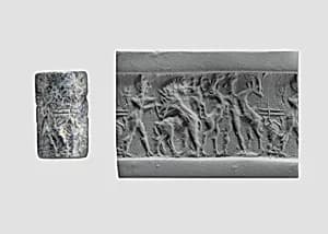 Cylinder seal and modern impression by Unknown Artist