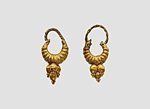 Earrings by Unknown Artist