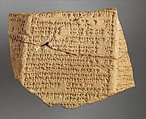 Fragment of inscribed prism (kudurru) by Unknown Artist