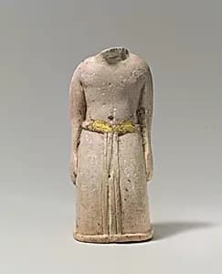 Furniture element: kneeling male figure by Unknown Artist