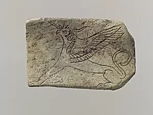 Furniture plaque: incised griffin by Unknown Artist