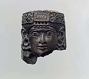 Head of a female figure by Unknown Artist