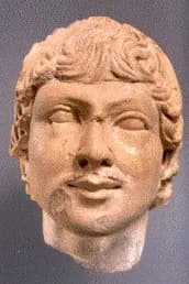 Head of a male figure by Unknown Artist
