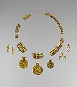 Necklace pendants and beads by Unknown Artist