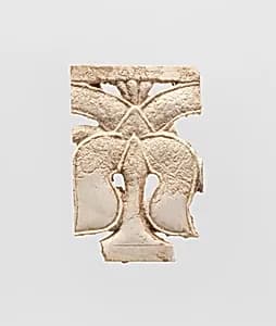 Openwork furniture plaque with leaves by Unknown Artist
