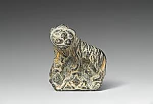 Plaque with tiger by Unknown Artist