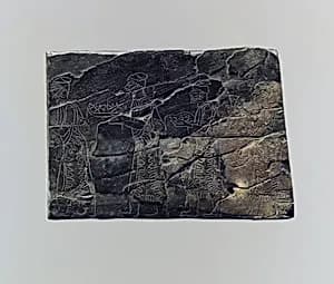 Plaque with tribute bearers by Unknown Artist