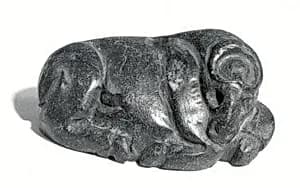 Recumbent bovid seal by Unknown Artist
