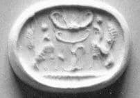 Stamp seal (scarab) with monsters by Unknown Artist