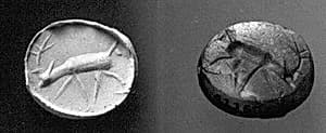 Stamp seal (scaraboid) with animal by Unknown Artist