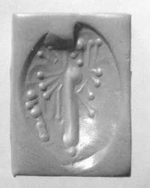 Stamp seal (scaraboid) with deity by Unknown Artist