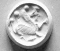 Stamp seal (scaraboid) with monster by Unknown Artist
