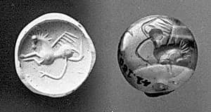 Stamp seal (scaraboid) with monster by Unknown Artist