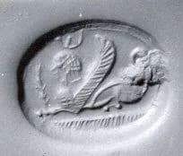 Stamp seal (scaraboid) with monster by Unknown Artist