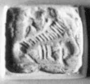 Stamp seal (tabloid) with monster by Unknown Artist