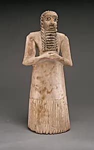 Standing male worshiper by Unknown Artist