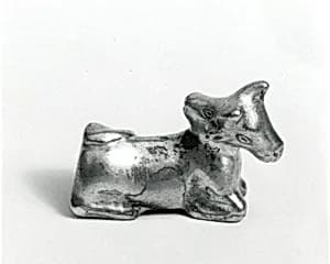 Two-headed cow figure by Unknown Artist