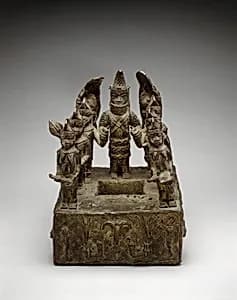 Altar Tableau: Queen Mother and Attendants by Unknown Artist