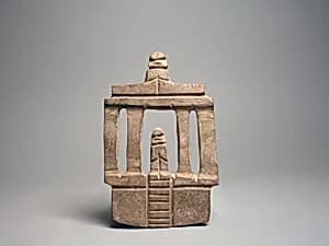 Architectural Model with Figures by Unknown Artist