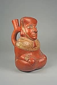 Bottle, Seated Figure by Unknown Artist